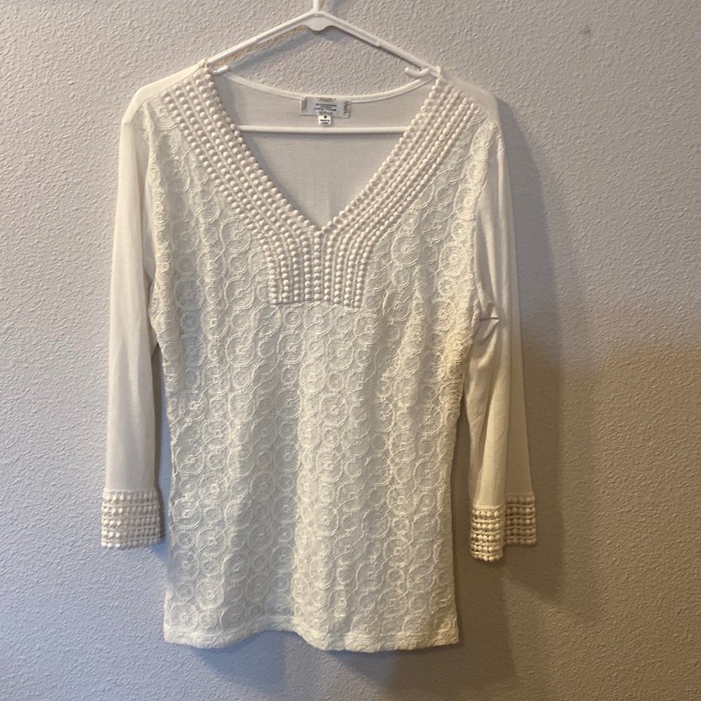Shannon Ford New York while blouse size medium